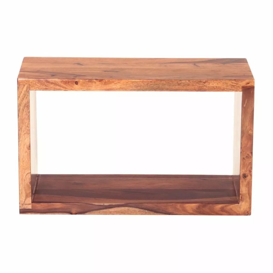 Półka ścienna GANI 30x50 cm lite drewno/palisander