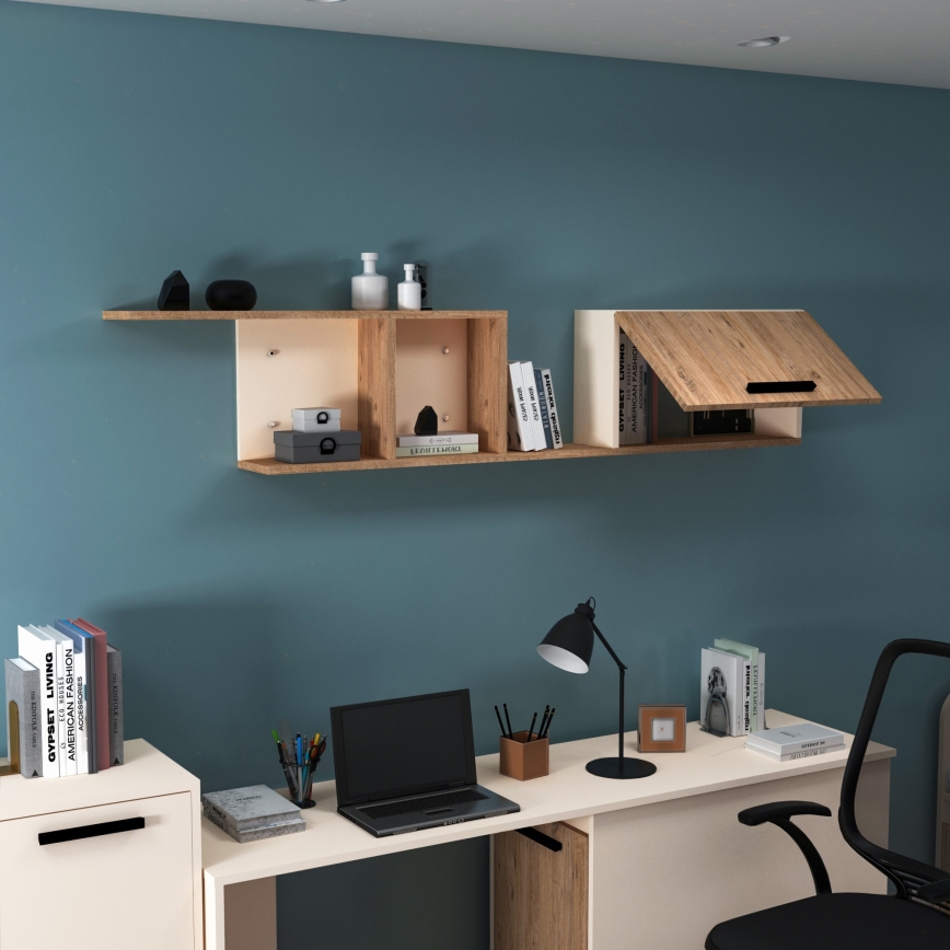 Półka ścienna NEWRA 35x150 cm sosna atlantic