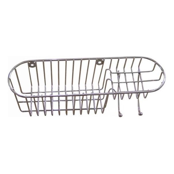Półka ścienna pod prysznic 11x34,6 cm chrom błyszczący