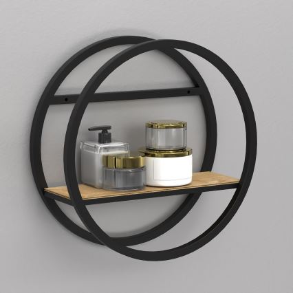 Półka ścienna SHELF śr. 39,5 cm dąb