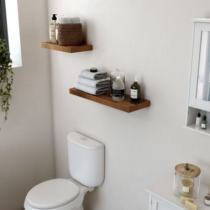 Półka ścienna SHELFY brązowa
