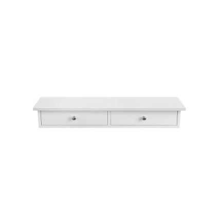 Półka ścienna SHELFY z przegródkami, biała