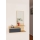 Półka scienna z lustrem ROZELLA 90x60 cm beżowa/antracytowa