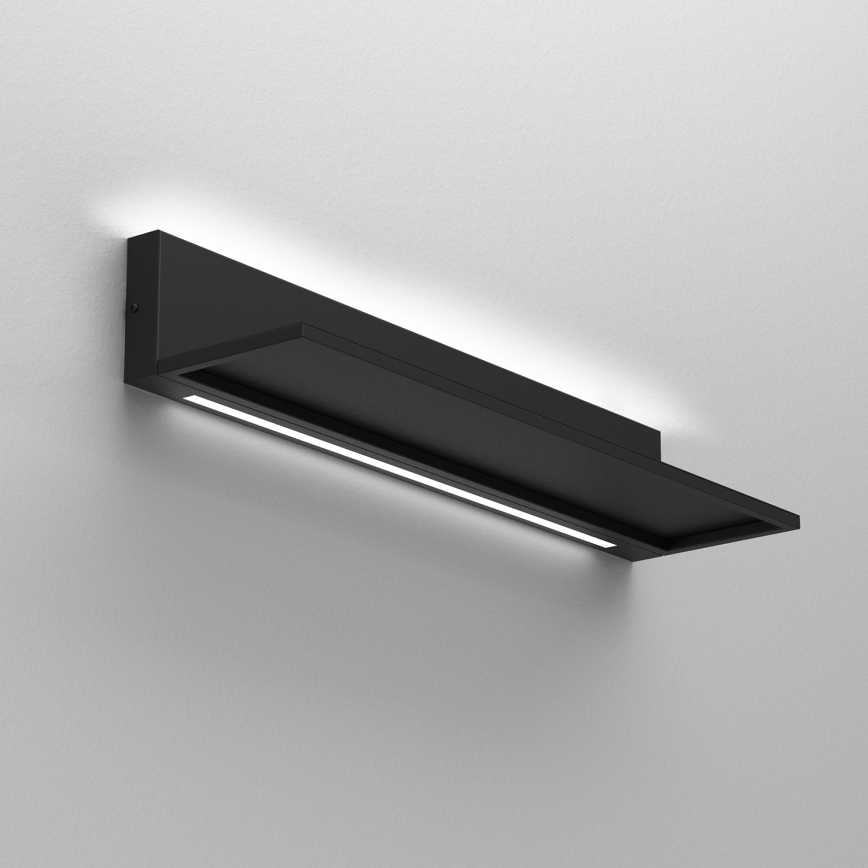 Półka ścienna z oświetleniem LED SHELF 10x60 cm czarny