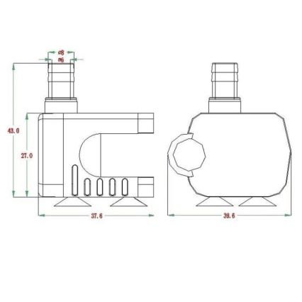 Pompa 5–12 V, 200 l/h