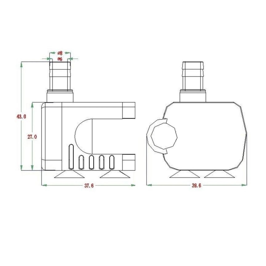Pompa 5–12 V, 200 l/h