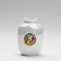 Porcelanowa wazon 12,5x9 cm perleťově biały gracie