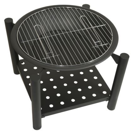 Portable drewno campfire z grate 48 cm