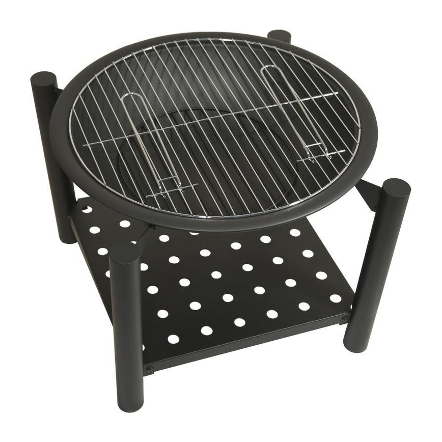 Portable drewno campfire z grate 48 cm