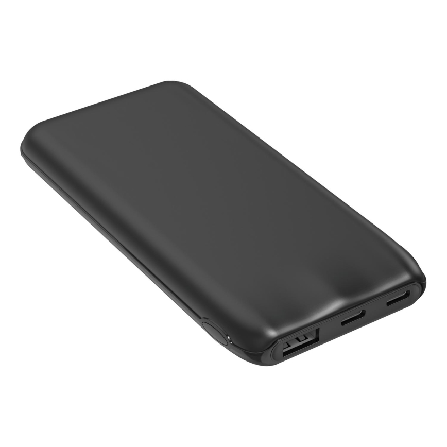 Power Bank 10000 mAh 10W Power Delivery 2xUSB-C + 1xUSB-A czarny