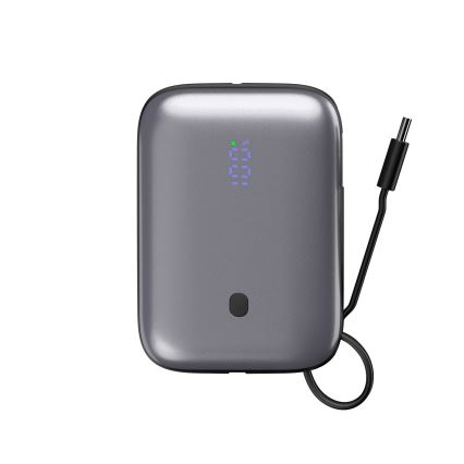 Power Bank 10000 mAh 20W Power Delivery Compact z wbudowanym kablem USB-C 1m czarny