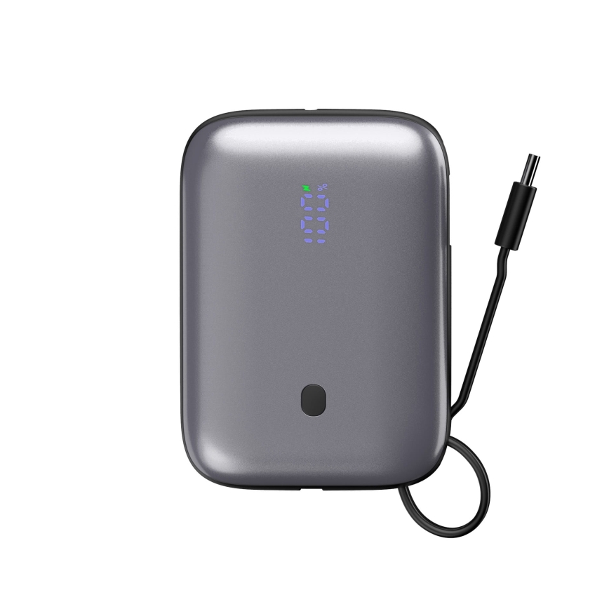 Power Bank 10000 mAh 20W Power Delivery Compact z wbudowanym kablem USB-C 1m czarny