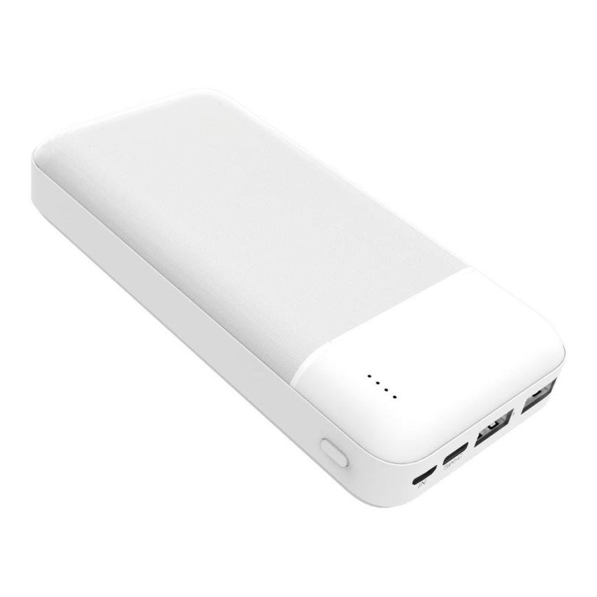 Power Bank 20000 mAh 3,7V biały