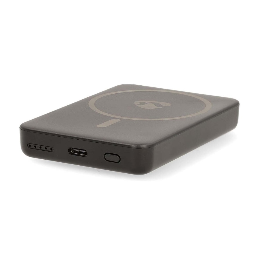 Power Bank 2w1 magnetyczny z ładowaniem bezprzewodowym MagSafe 5000 mAh czarny