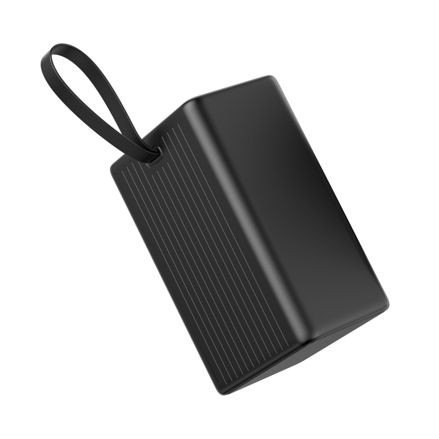Power Bank 80000 mAh 20W Power Delivery 4xUSB-A + 2xUSB-C z LED latarką i USB-C kablem 1m czarny