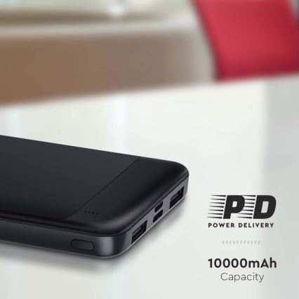 Power Bank Power Delivery 10000mAh/22,5W/5V czarny