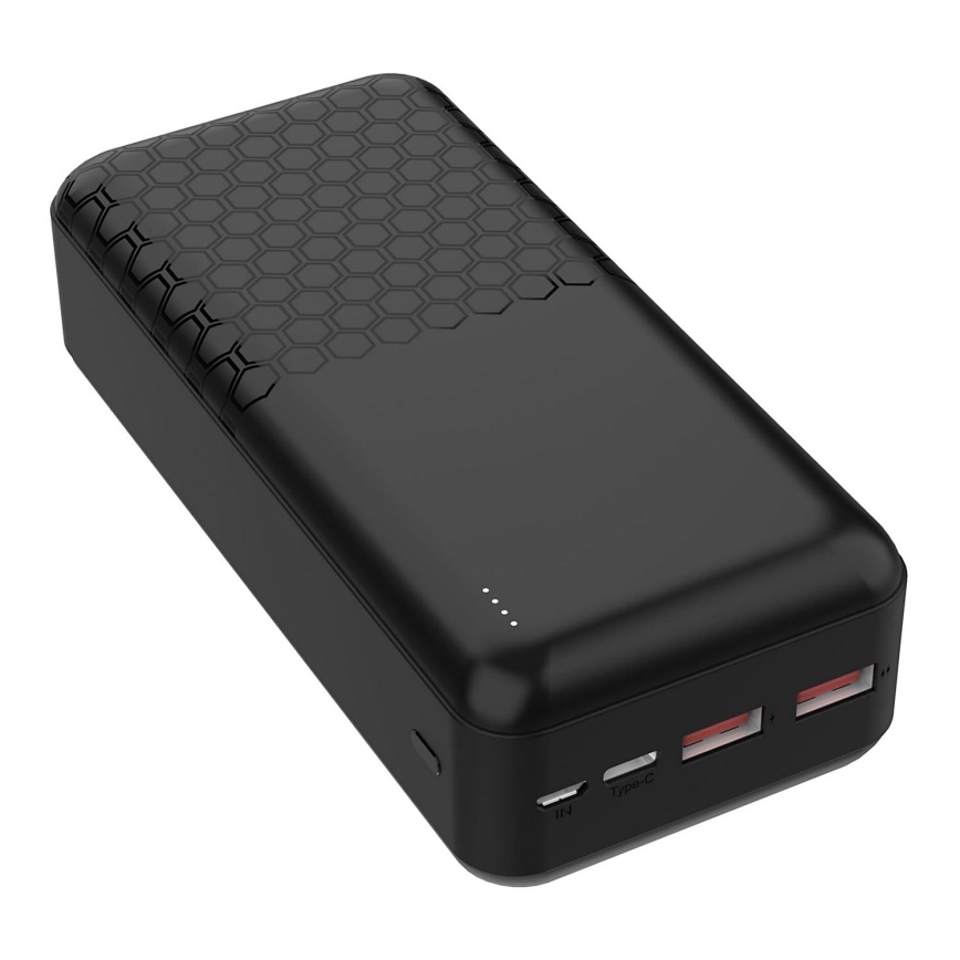 Power Bank Power Delivery 30000 mAh/22,5W/3,7V czarny