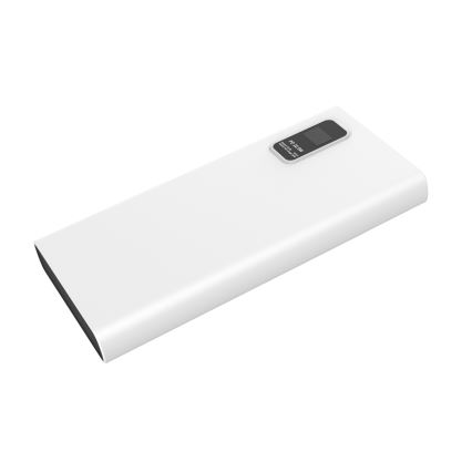 Power Bank z wyświetlaczem LED Power Delivery 10000 mAh 3,7V biały