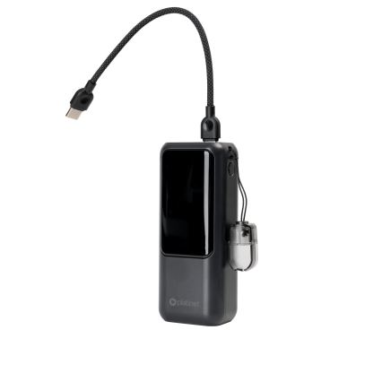 Powerbank z wyświetlaczem LED Power Delivery 10000 mAh 3,7 V czarny