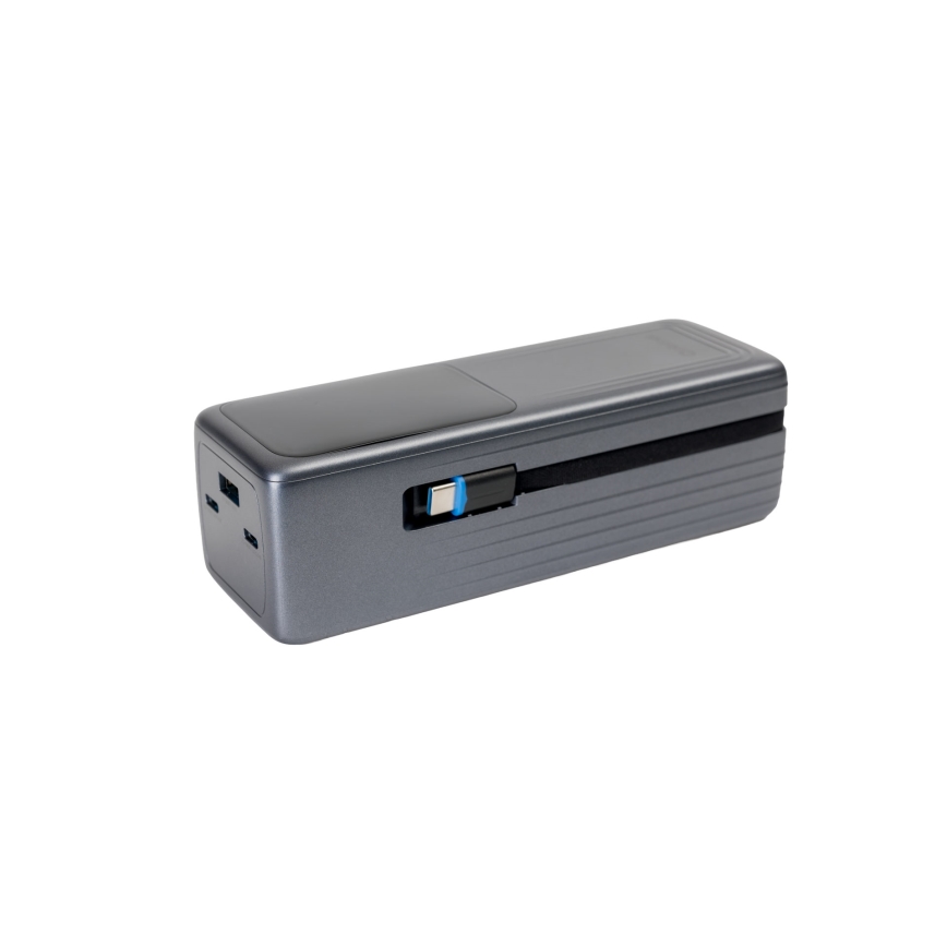 Powerbank z wyświetlaczem LED Power Delivery 27000 mAh 3,7 V czarny