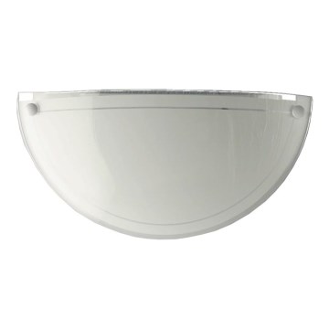 Prezent 1421 NS - Szkło zamienne do Kinkiet DISC E27 12,5x25 cm biały