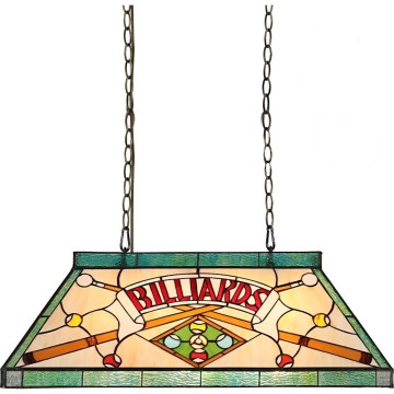Prezent 1715 - Żyrandol na łańcuchu TIFFANY BILLIARD 3xE27/60W/230V