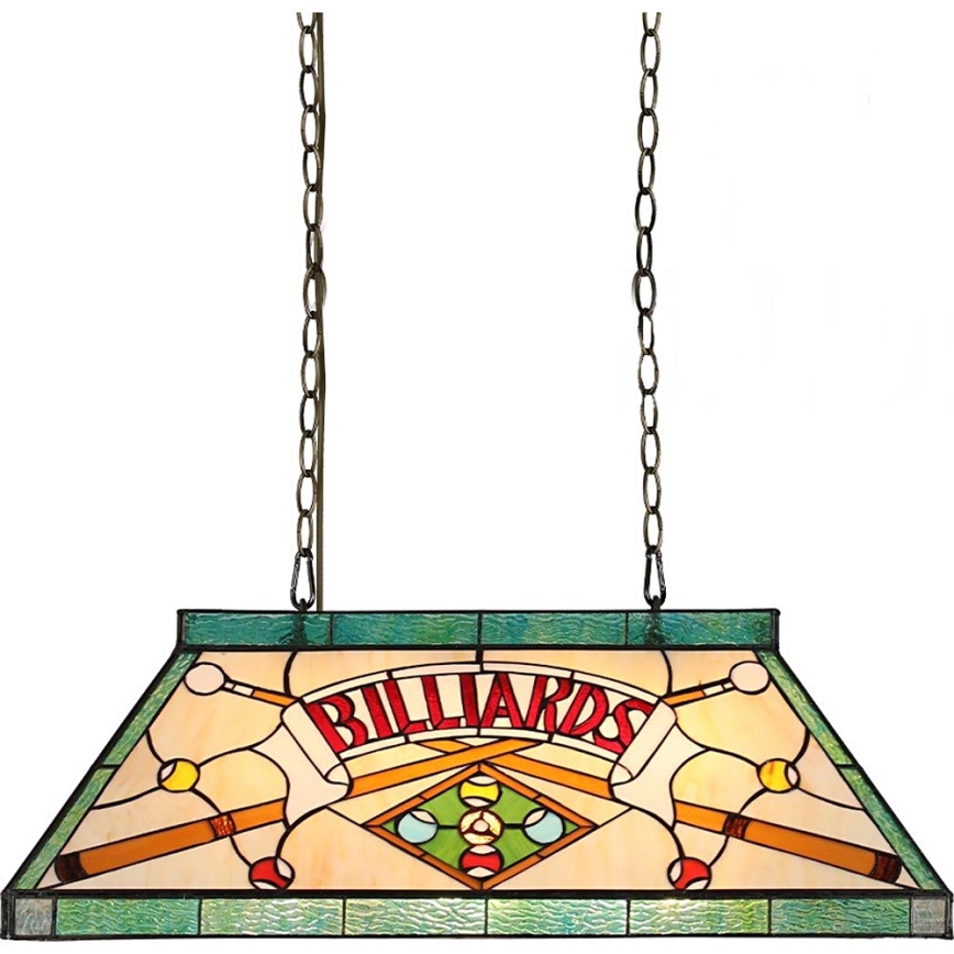Prezent 1715 - Żyrandol na łańcuchu TIFFANY BILLIARD 3xE27/60W/230V