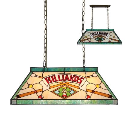 Prezent 1715 - Żyrandol na łańcuchu TIFFANY BILLIARD 3xE27/60W/230V