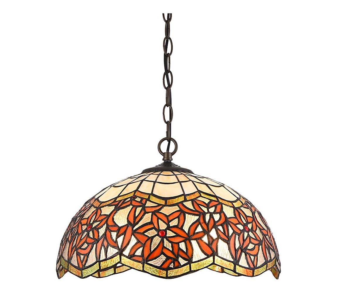 Prezent 232 - Żyrandol na łańcuchu TIFFANY 2xE27/60W/230V