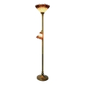Prezent 244 - Lampa stojąca TIFFANY 1xE27/60W/230V + 1xE14/25W