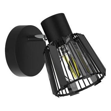 Prezent 27516 - Kinkiet punktowy PONTEO 1xE27/40W/230V czarny