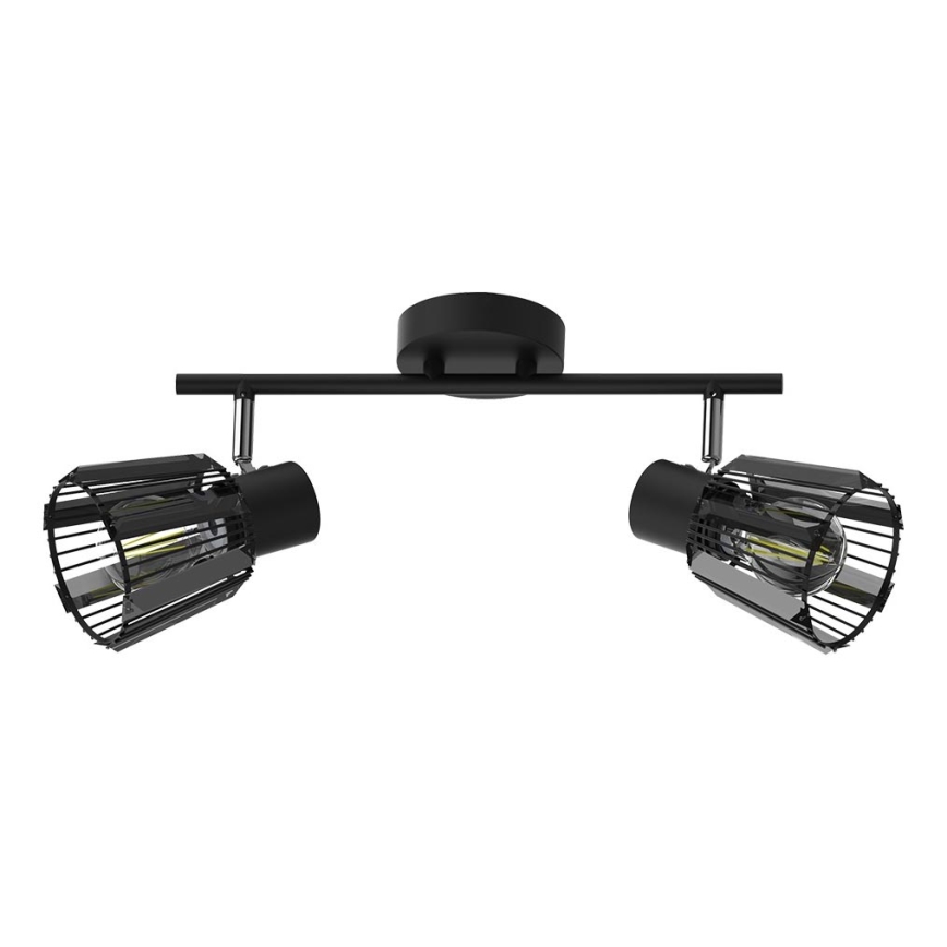 Prezent 27517 - Oświetlenie punktowe PONTEO 2xE27/40W/230V czarny