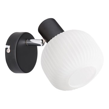 Prezent 27519 - Kinkiet punktowy ARYA 1xE14/40W/230V czarny/biały