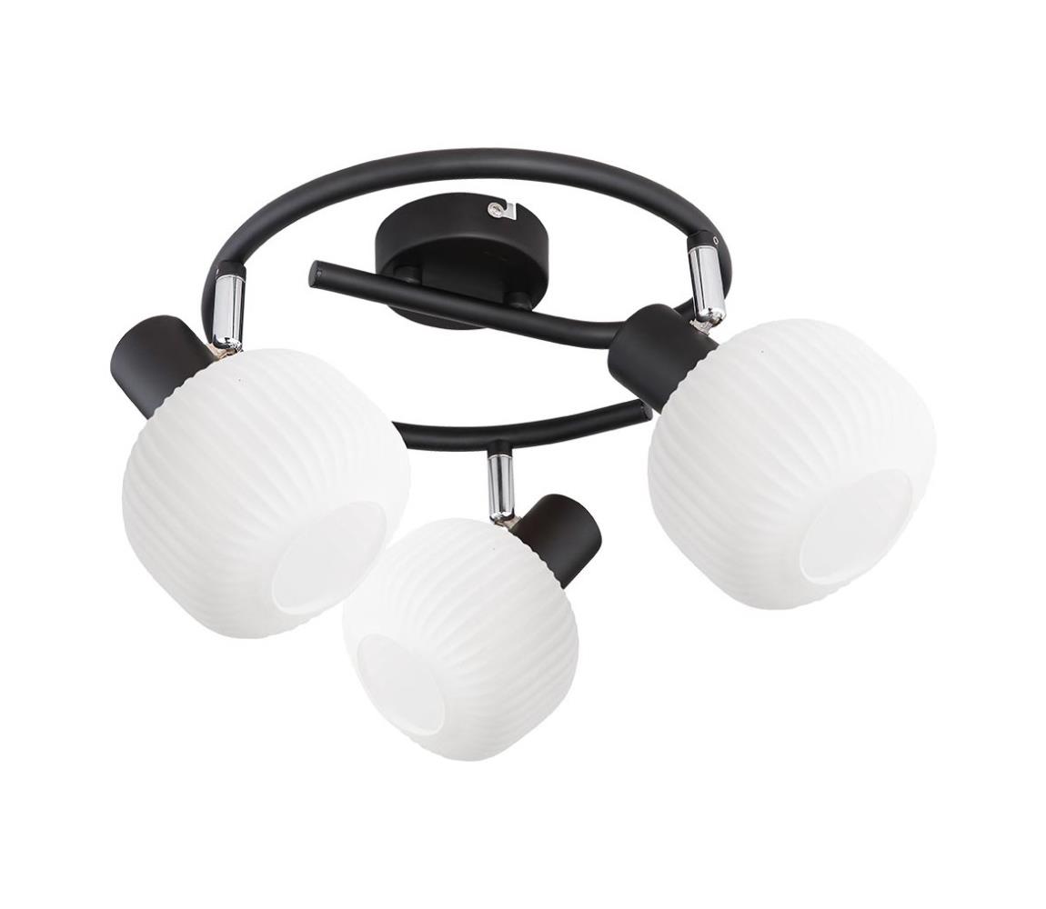 Prezent 27521 - Oświetlenie punktowe ARYA 3xE14/40W/230V czarny/biały