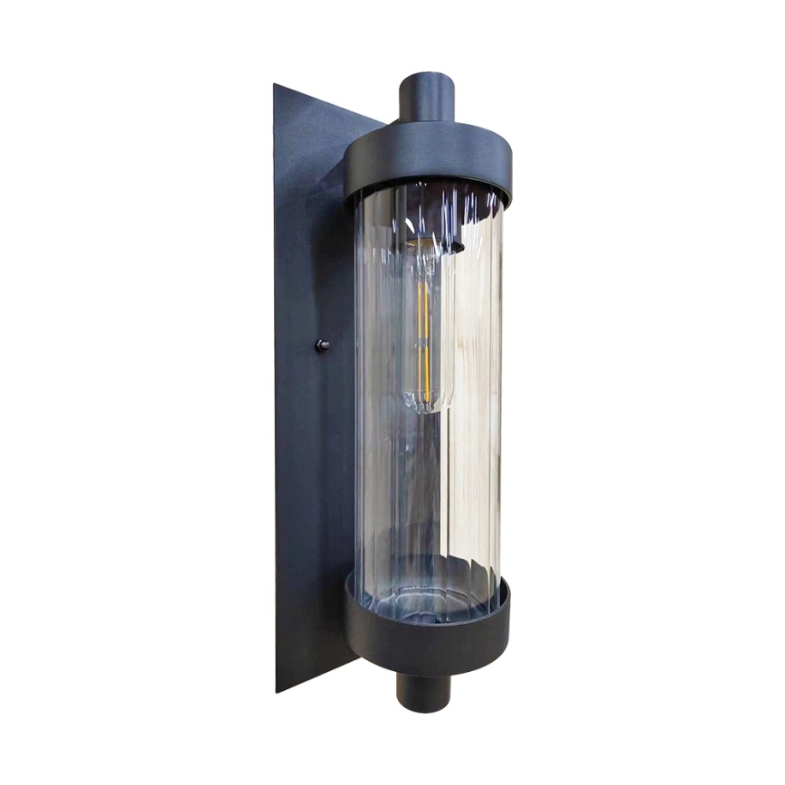 Prezent 28213A - Kinkiet zewnętrzny VERTICA 1xE27/35W/230V IP54 czarny