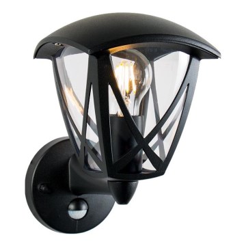 Prezent 39041 - Zewnętrzna lampa ścienna z czujnikiem SPLIT 1xE27/40W/230V