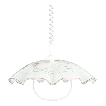 Prezent 45 - Lampa wisząca z regulacją LYRA GLASS 1xE27/60W/230V