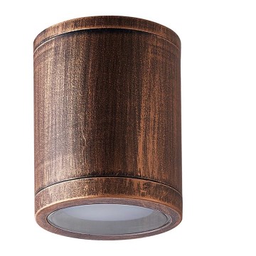 Prezent 48333 - Zewnętrzna oprawa punktowa MOPTI 1xE27/12W/230V mosiądz IP54