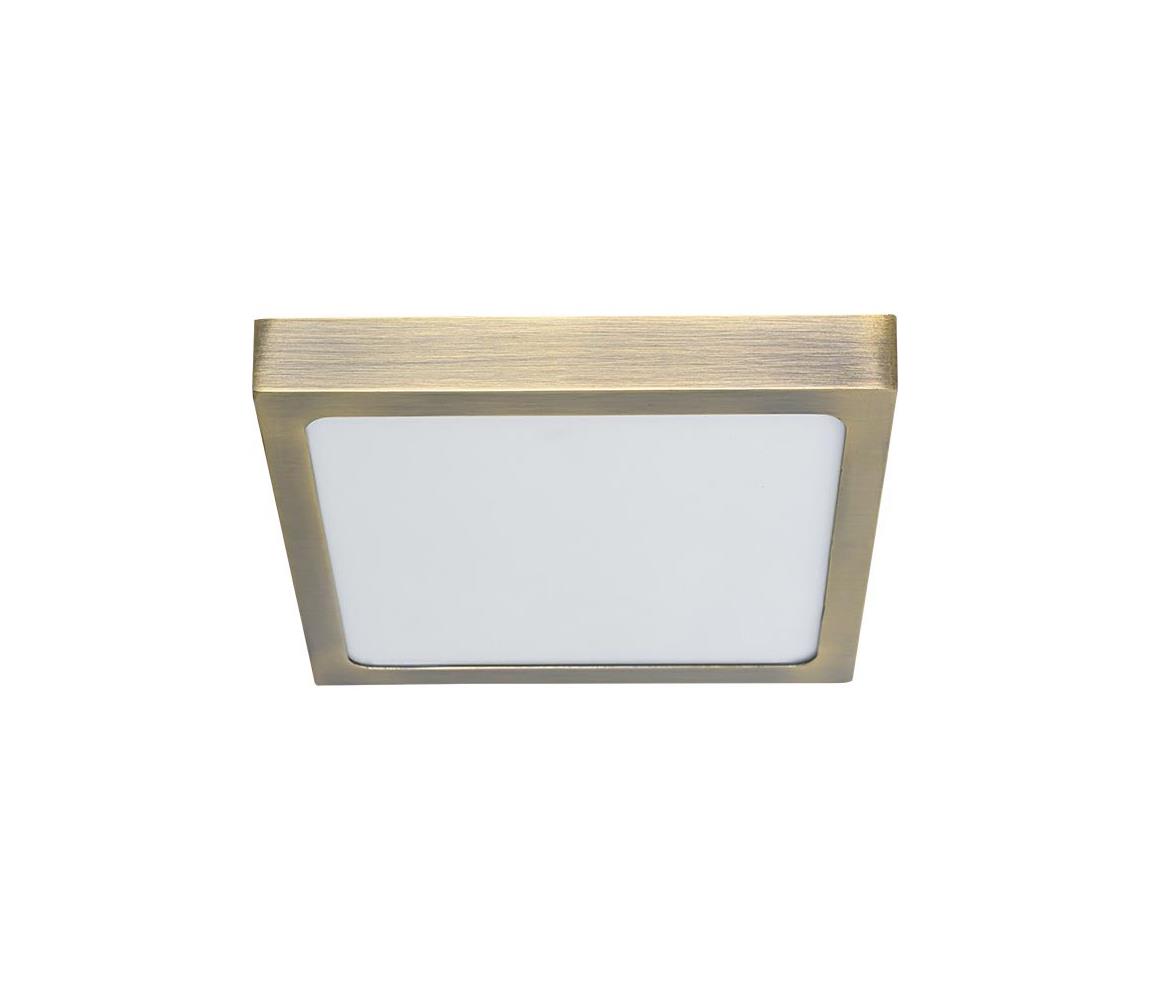 Prezent 49062 - LED Plafon LENYS LED/9W/230V 4000K 12x12 cm mosiądz