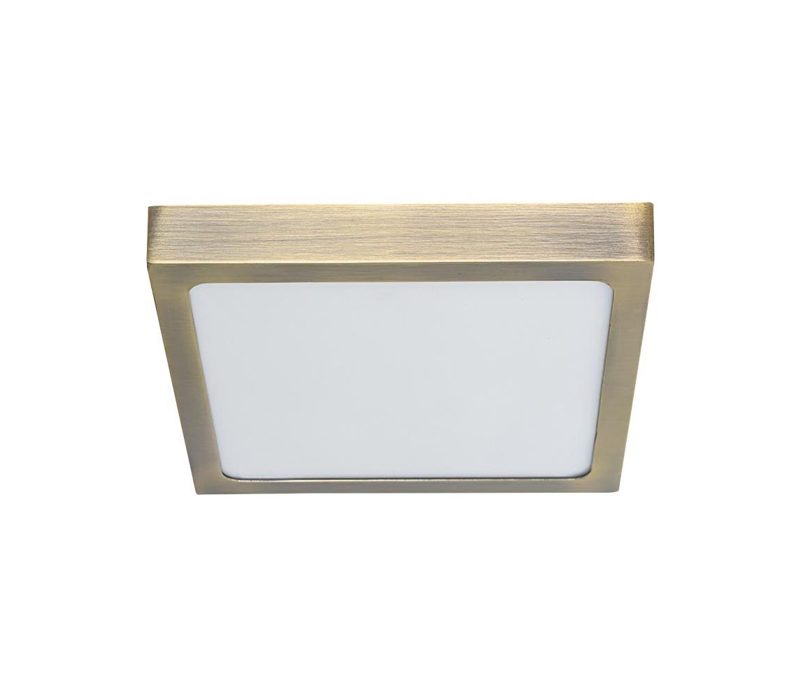 Prezent 49063 - LED Plafon LENYS LED/15W/230V 4000K 17,5x17,5 cm mosiądz
