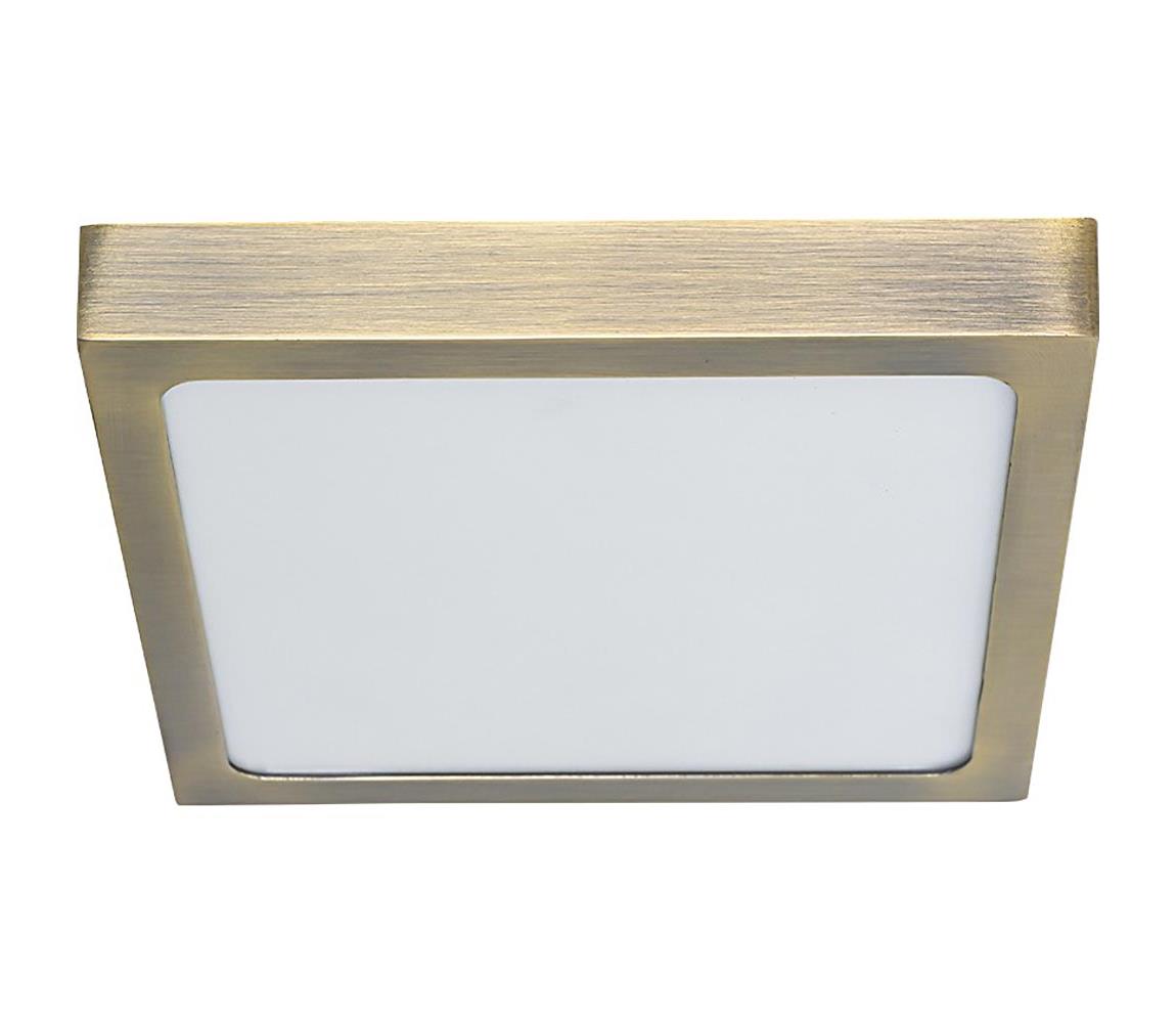 Prezent 49064 - LED Plafon LENYS LED/22W/230V 4000K 22,5x22,5 cm mosiądz