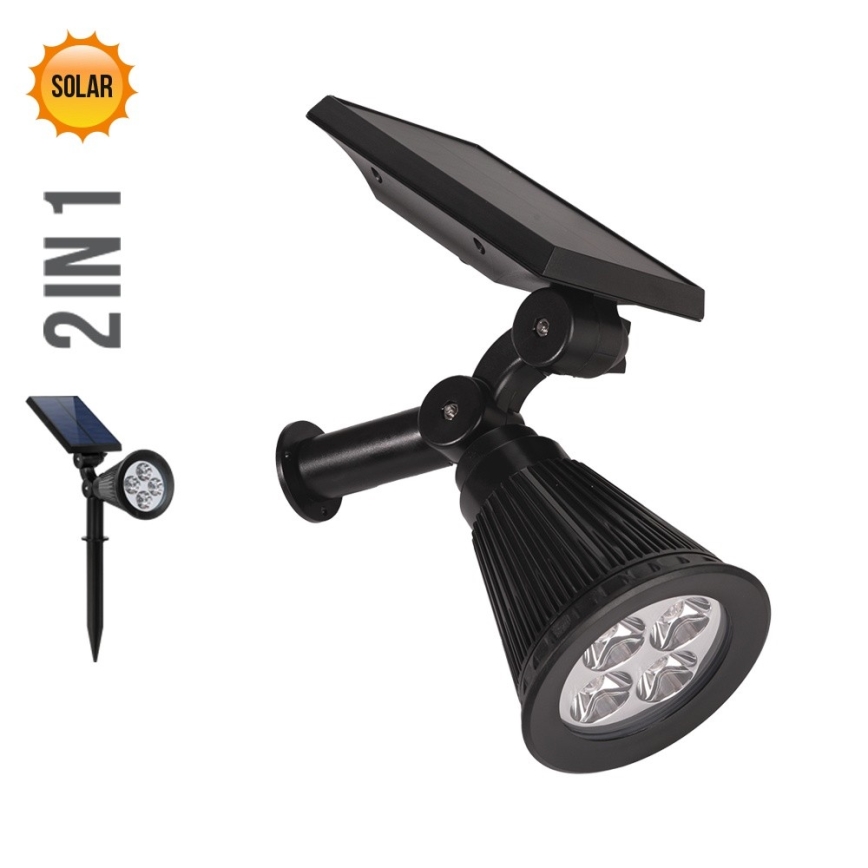 Prezent 65286 - LED Oświetlenie solarne 2w1 LION LED/2W/3,7V IP44 2220 mAh