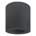 Prezent 71111 - Oprawa punktowa LOTAR 1xGU10/50W/230V śr. 8 cm czarna
