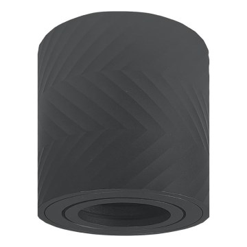 Prezent 71111 - Oprawa punktowa LOTAR 1xGU10/50W/230V śr. 8 cm czarna