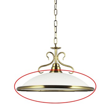 Prezent 75351 - Zapasowe szkło do żyrandola VIOLA E27