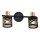 Prezent 75468 - Kinkiet punktowy ANTARES 2xE14/40W/230V czarny/miedziany
