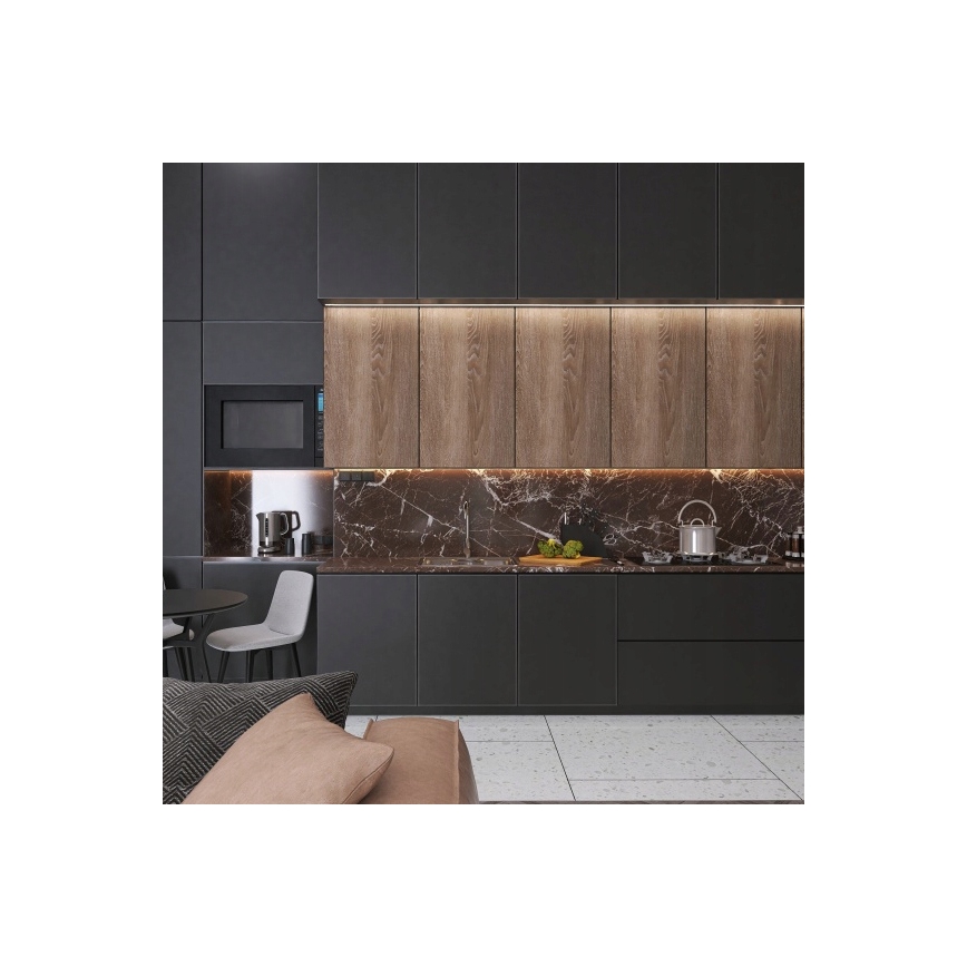 Profil wpuszczany do taśm LED 1 m czarny/biały