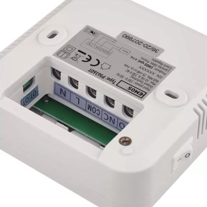 Programowalny termostat 230V + 2xAA