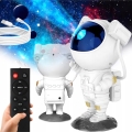 Projektor LED RGB 5W/5V w kształcie astronauty + pilot zdalnego sterowania