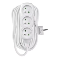 Przedłużacz 3-gniazdkowy 10 m biały